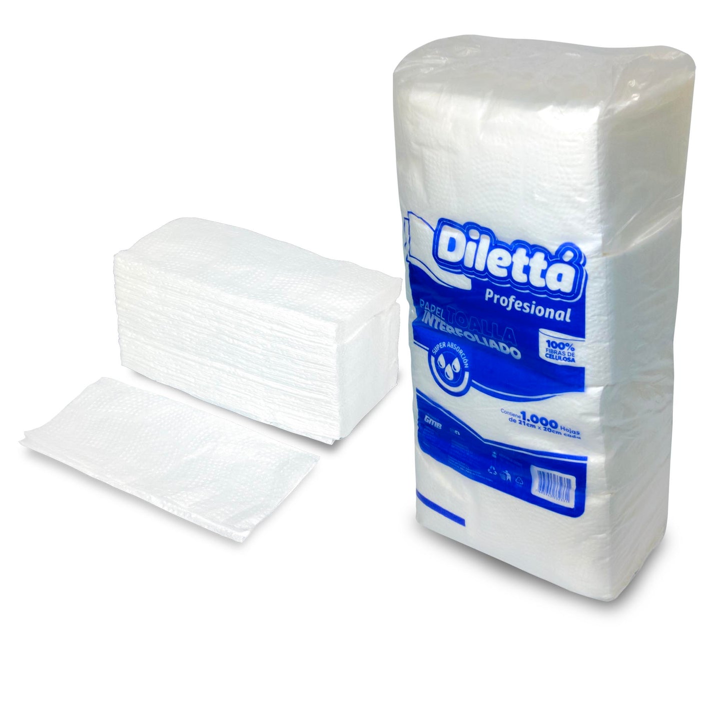 Papel Intercalado Profesional 21x20 cm – PQT con 1000 unidad