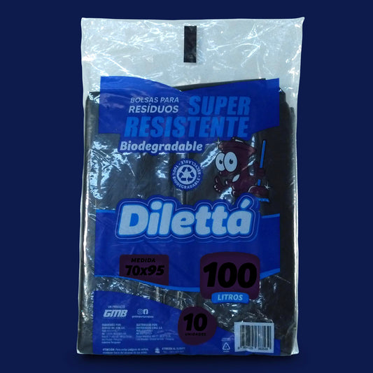 Bolsa de Basura 70x95cm (PQT con 10 Unidades - 100L Bio Negro)