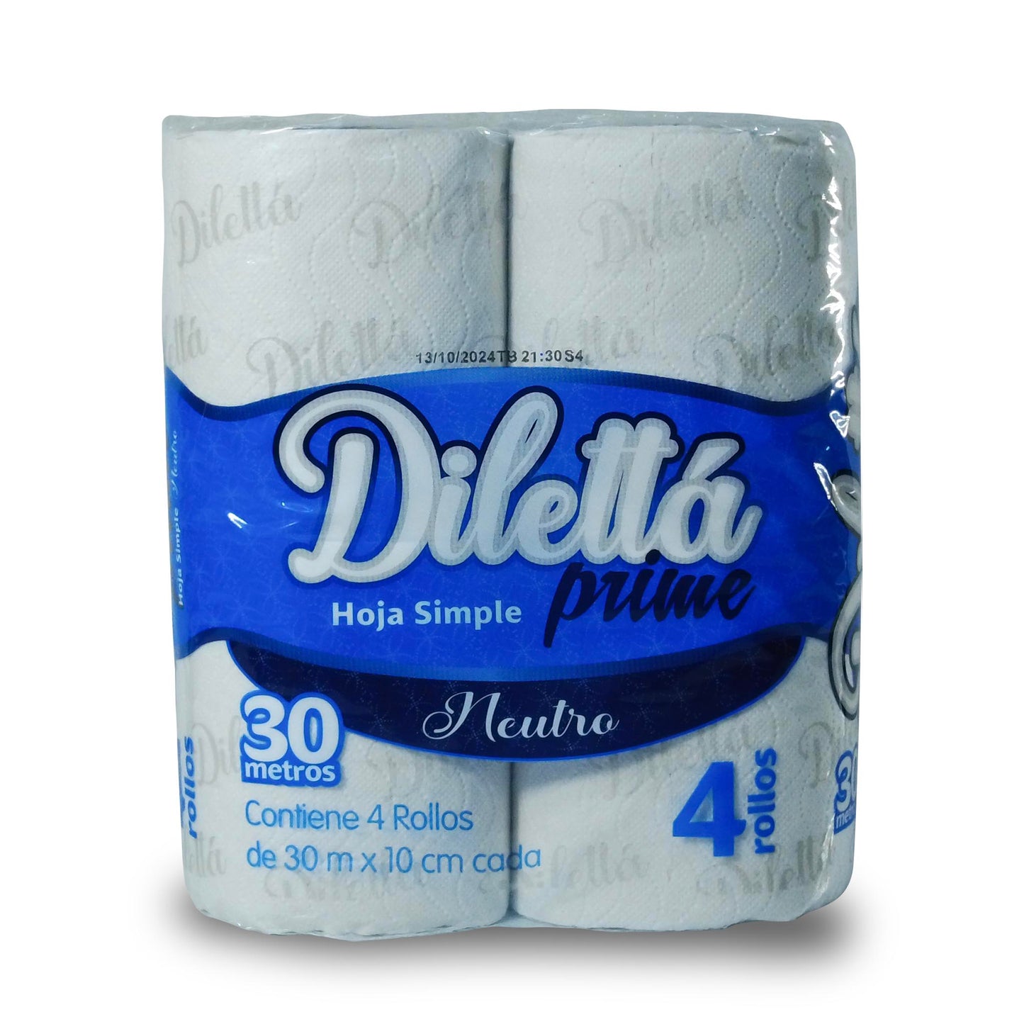 Papel Higiénico Prime – 4 Rollos (30m x 10cm) Hoja Simple - Edición Limitada