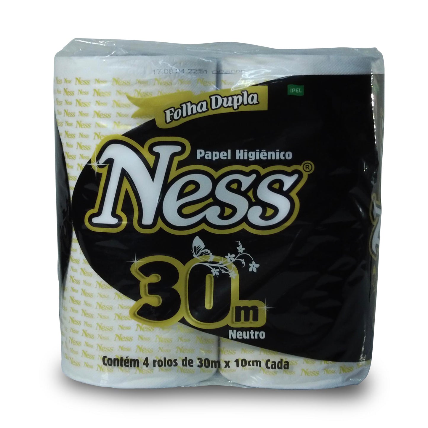Papel Higiênico Neutro – 4 Rollos (30m x 10cm) Doble Hoja (Extra Lujo)