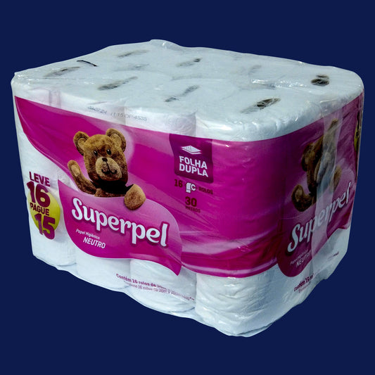 Papel Higiénico (C/16 Unidades Doble Hoja 10cmx30cm 28Gr)