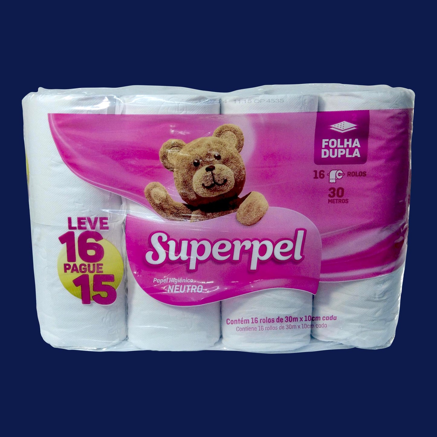 Papel Higiénico (C/16 Unidades Doble Hoja 10cmx30cm 28Gr)