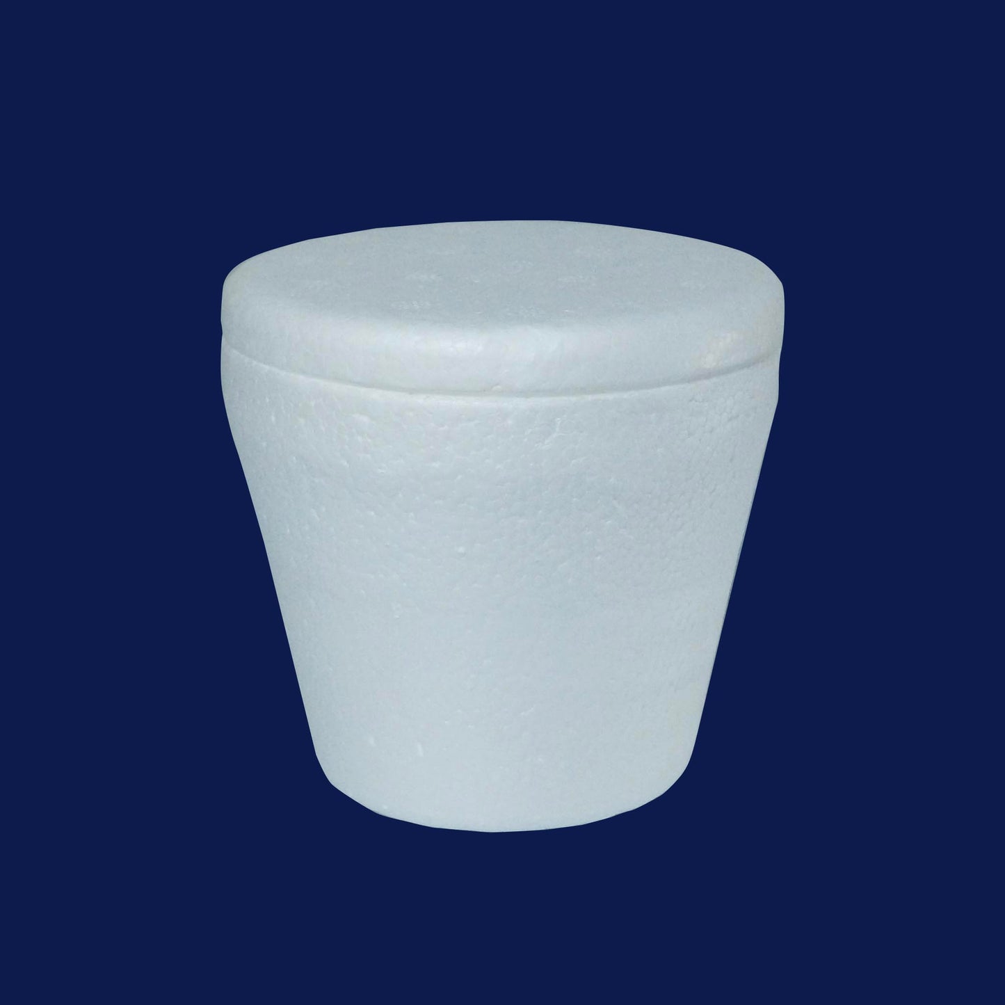 Pote para Helado Cónico - Isopor con Tapa ¼ Kg - PQT con 20 Unidades