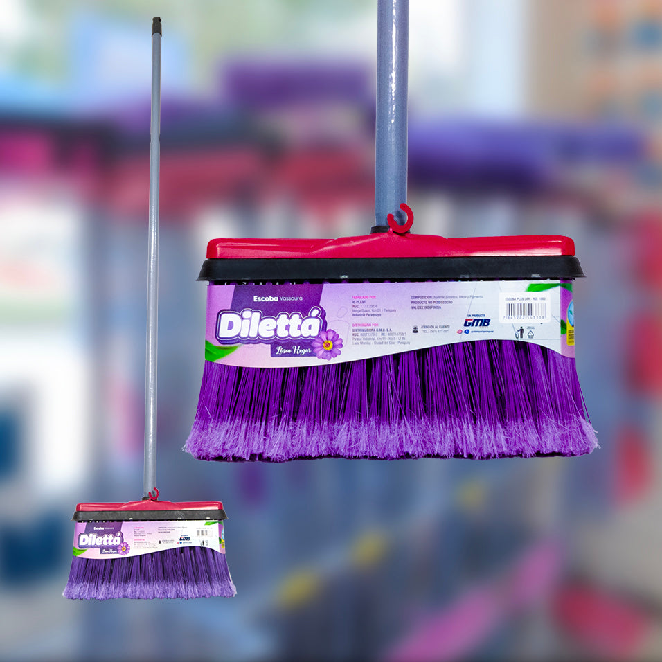 Escoba Plus Lar Cerdas Resistentes 1003 Lila G