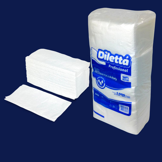 Papel Intercalado Profesional  21x20 cm – PQT con 1000 unidad