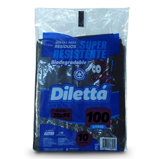 Bolsa de Basura 70x95cm (PQT con 10 Unidades - 100L Bio Negro)