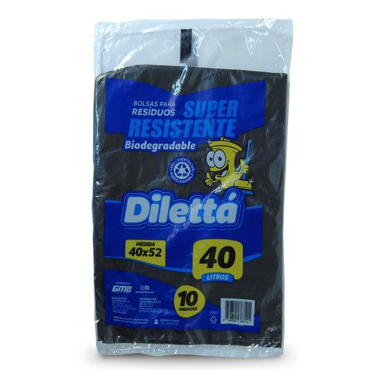 Bolsa de Basura 40x52cm (PQT con 10 Unidad - 40L Bio Negro)