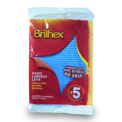 Trapo Franela de Limpieza Azul 5x1 - 28x50cm