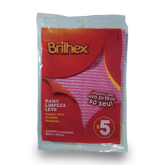Trapo Franela de Limpieza Rojo 5x1 - 28x50cm