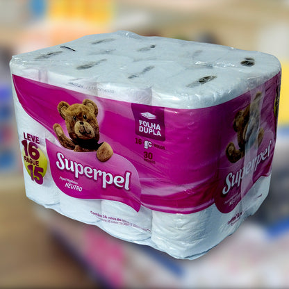 Papel Higiénico (C/16 Unidades Doble Hoja 10cmx30cm 28Gr)