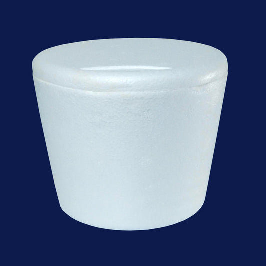 Pote para Helado Cónico - Isopor con Tapa ½ Kg (PQT con 20 Unidad)