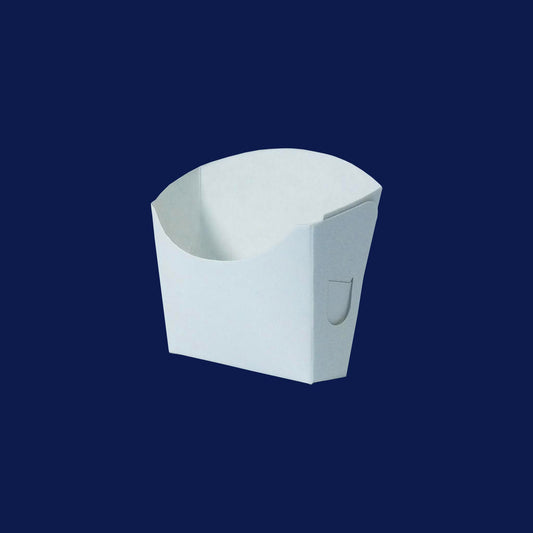Caja para Papa Frita (Kraft Blanco - Tamaño P) 1x50